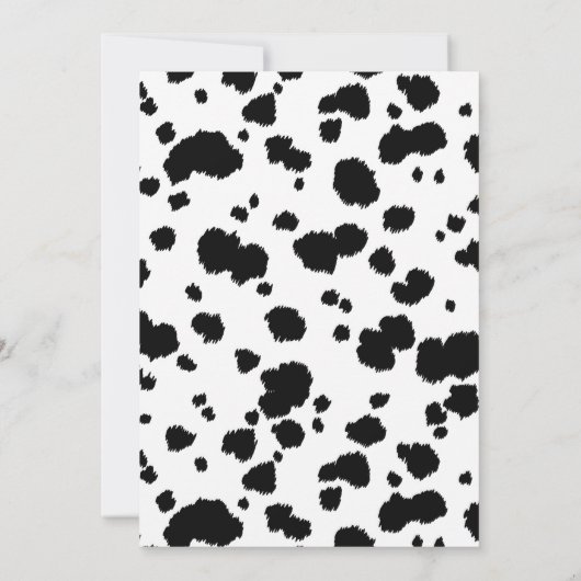 Rode Koe Boy Baby shower Uitnodiging (Achterkant)