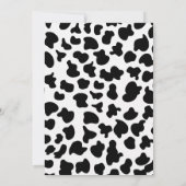 Rode Koe print Heb je de Moos Birthday gehoord Kaart (Achterkant)