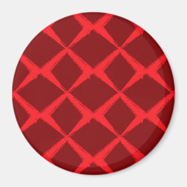 Rode, koele, trendy, stedelijke, x-vormborstelslag magneet