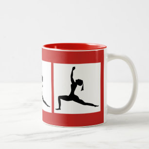 Rode koffie Cup Tweekleurige Koffiemok