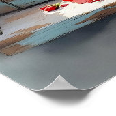 Rode Koffie Tin van Rode Poppies Poster (Hoek)