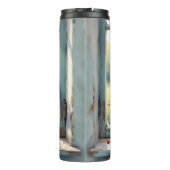 Rode Koffie Tin van Rode Poppies Thermosbeker (Achterkant)