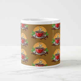 Rode koffiekop grote koffiekop