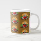 Rode koffiekop grote koffiekop (Rechts)
