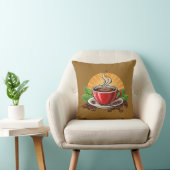 Rode koffiekop kussen (Stoel)