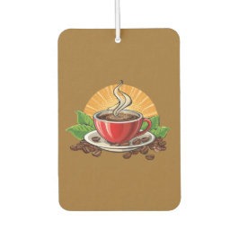 Rode koffiekop luchtverfrisser