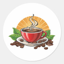 Rode koffiekop