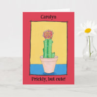 Rode kogelcactus, knap maar leuk, jouw naam