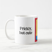 Rode kogelcactus, maar leuk, gepersonaliseerd koffiemok (Links)