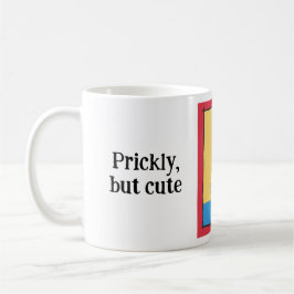 Rode kogelcactus, maar leuk, gepersonaliseerd koffiemok