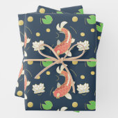  rode koi inpakpapier vel (In situ)