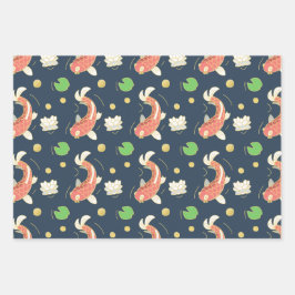  rode koi inpakpapier vel