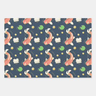 rode koi inpakpapier vel