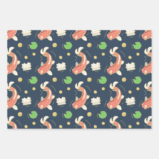  rode koi inpakpapier vel (Voorkant)