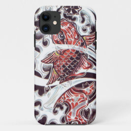 Rode Koi Tatoeage Ontwerp Case-Mate iPhone Case