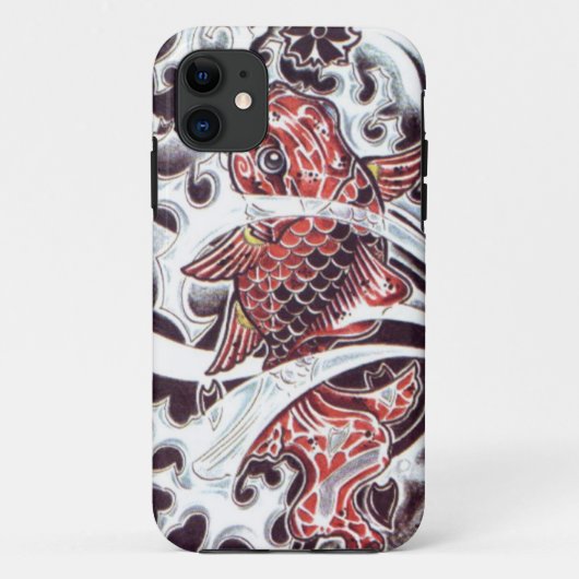 Rode Koi Tatoeage Ontwerp Case-Mate iPhone Case (Achterkant)