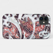 Rode Koi Tatoeage Ontwerp Case-Mate iPhone Case (Achterkant (horizontaal))