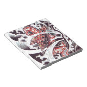 Rode Koi Tatoeage Ontwerp Notitieblok (Schuin)