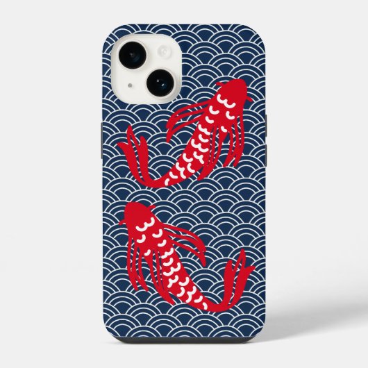 Rode Koi Vis iPhone Hoesje (Achterkant)