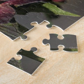 Rode Kolibrie Vogel Vlucht Vleugels Bloem Legpuzzel (Zijkant)