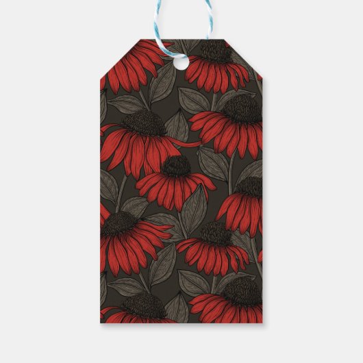 Rode komkommers op bruin cadeaulabel (Achterkant)