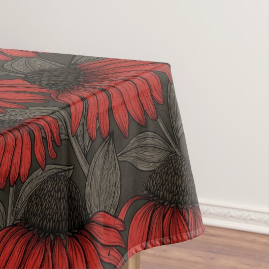 Rode komkommers op bruin tafelkleed (Voorbeeld)