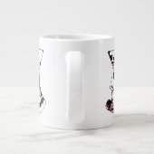 Rode koning grote koffiekop (Achterkant)