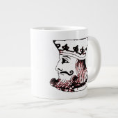 Rode koning grote koffiekop (Voorkant rechts)