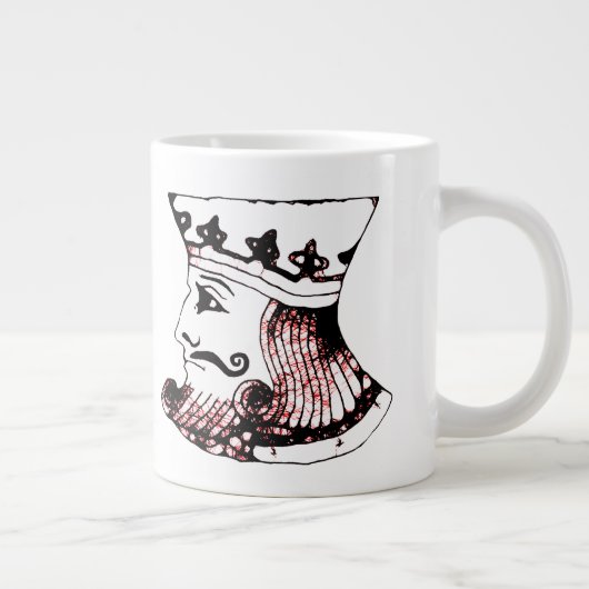 Rode koning grote koffiekop (Rechts)