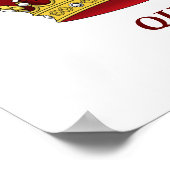 Rode koningin en kroon poster (Hoek)