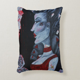 Rode Koningin Harten Alice in Wonderland Originele Accent Kussen
