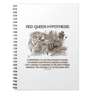 Rode koningin Hypothese Wonderland Alice Red Queen Notitieboek