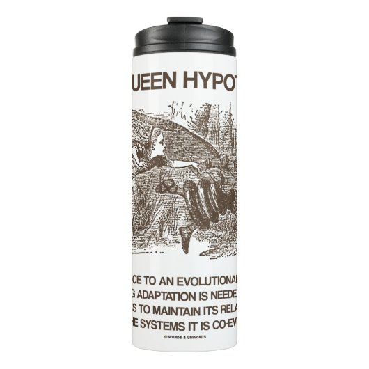 Rode koningin Hypothese Wonderland Alice Red Queen Thermosbeker (Voorkant)