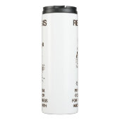 Rode koningin Hypothese Wonderland Alice Red Queen Thermosbeker (Achterkant)