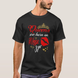 Rode koninginnen worden geboren op 31 mei 2011 in t-shirt