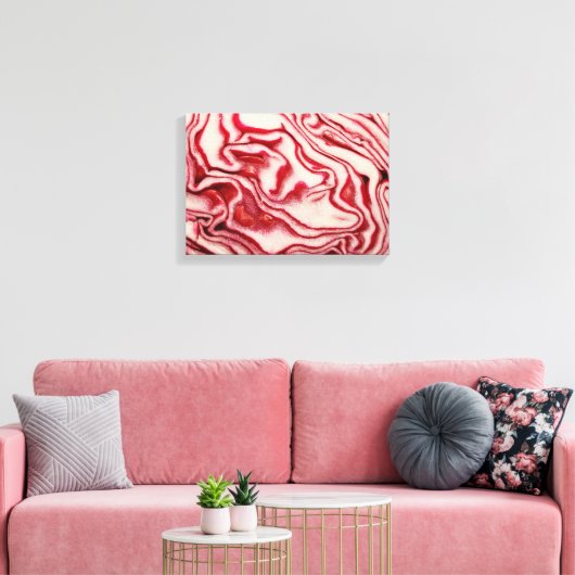 Rode kool canvas afdruk (Insitu (Woonkamer))