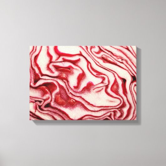 Rode kool canvas afdruk (Voorkant)