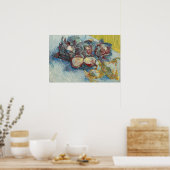 Rode kool en knoflook Vincent van Gogh Small Poster (Keuken)