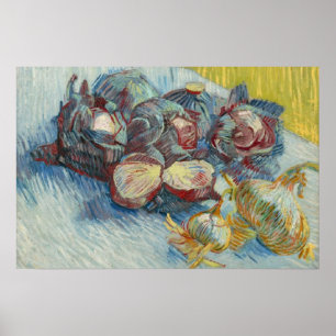 Rode kool en knoflook Vincent van Gogh Small Poster