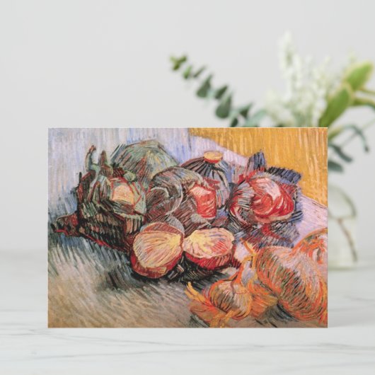 Rode Kool en Uien door Vincent van Gogh (Staand voorkant)