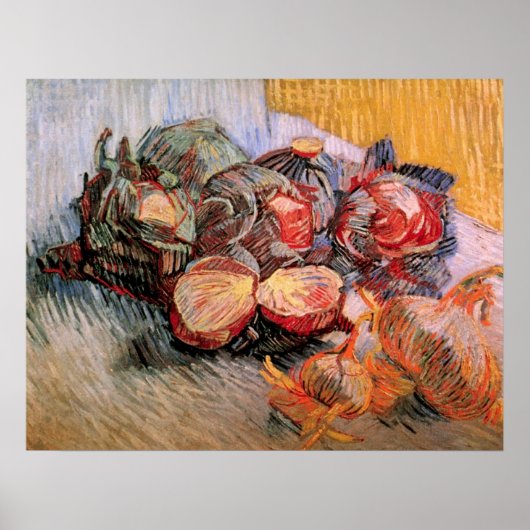 Rode Kool en Uien door Vincent van Gogh Poster (Voorkant)