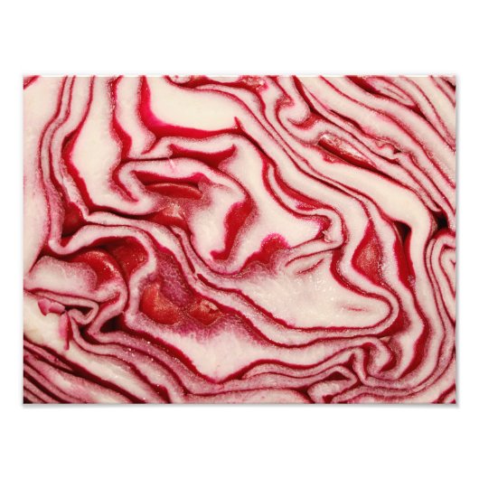 Rode kool foto afdruk (Voorkant)