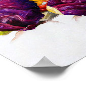 Rode kool, rabarber en sinaasappel van Charles Dem Poster (Hoek)