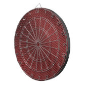 Rode koolstofvezel gepatterd dartbord (Voorkant Rechts)