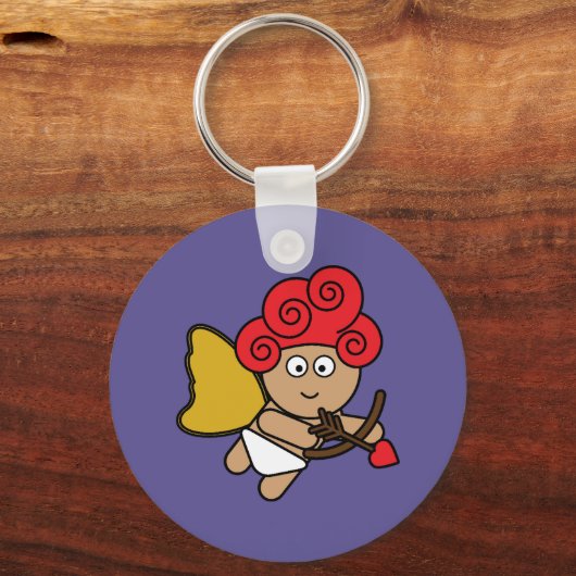 Rode kop Cupid Sleutelhanger (Voorkant)