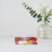 "Rode kop" Mini Visitekaartje (Staand voorkant)