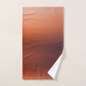 Rode kopergradiënt bad handdoek (Handdoek)