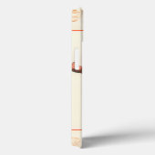 Rode koraal met conch schelp rand Case-Mate iPhone case (Achterkant / Rechts)