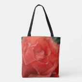 Rode Koraal Roos Bloem Bloemen Bloembladeren Art C Tote Bag (Achterkant)