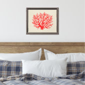 Rode Koraal Strand Muur Kunst  Canvas Afdruk (Insitu (Slaapkamer))